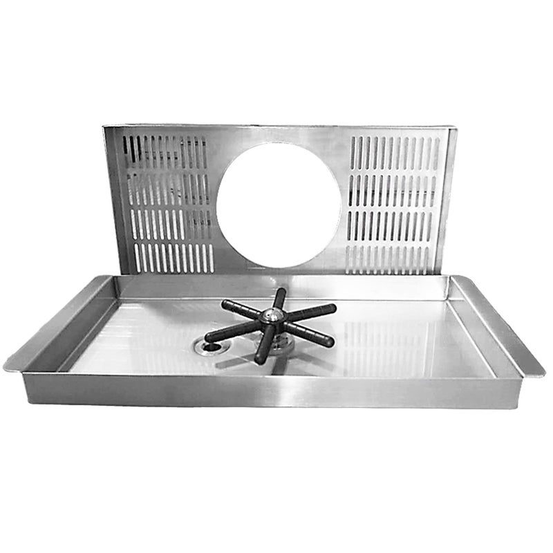 YBB غسالة أكواب YBB مع رشاشات جانبية وصينية تصريف وقطرات لتنظيف الزجاج لمقهى البار (13.8" x 6.3" x 1)  - Image 3